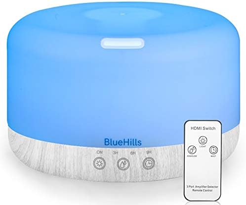 BlueHills Waterless Diffuser Cordless Car Essential Oil Diffuser Aromatherapy Nebulizing Diffuser for Essential Oils Large Room